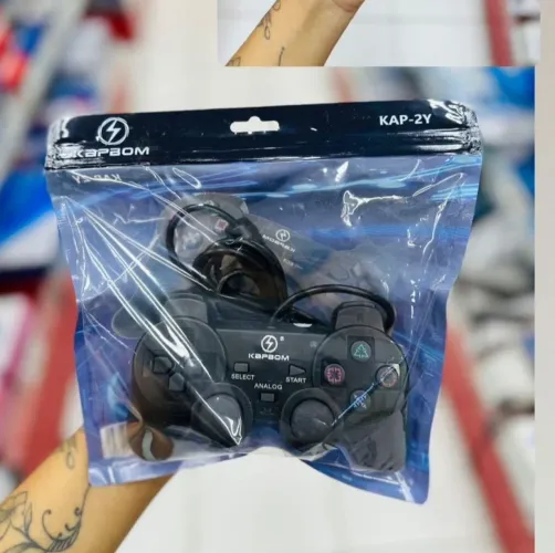 Controle Playstation 2 e PS1 Com Fio