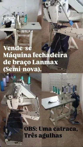 Máquina de costura Fechadeira de braço Lanmax 