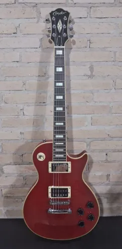 Guitarra Condor Les Paul Mogno Wine Red Custom - Korea - Cap Brownstone (Slash) - Promoção