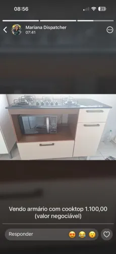 Fogão Cooktop 5 bocas Consul com armário balcão