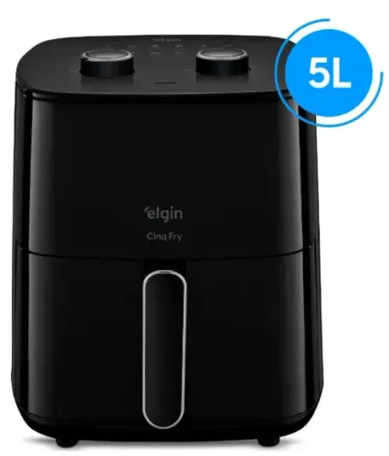 Fritadeira Air Fryer Elgin 5l 1500w 110v Preto (Caixa Lacrada)