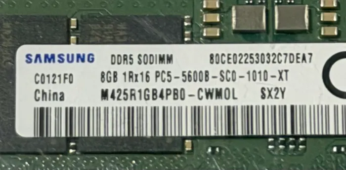 RAM DDR5 Samsung 2x 8Gb 5600B