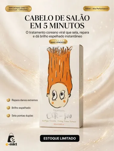 Elizavecca CER-100 Tratamento Proteico com Colágeno e Ceramidas