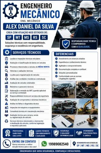 ARTS, Laudos de veículos e equipamentos moveis, desenvolvimento de planos de preventivas .