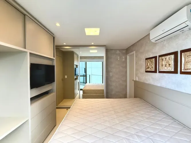 APARTAMENTO EM BOA VIAGEM PARA ALUGUEL COM 1 QUARTO SEPARADO TODO MOBILIADO VARNDA VISTA P