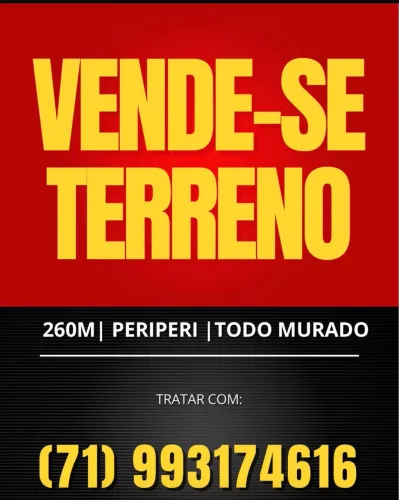 Terreno em periperi na urbis mais informações chamar no número *16 ou *40