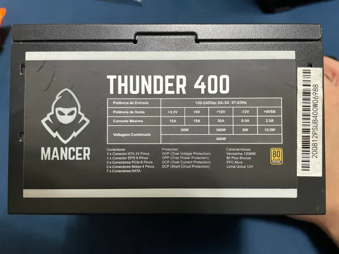 FONTE MANCER 400W 80 PLUS BRONZE