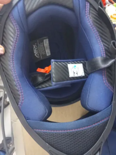Capacete de moto ASX com óculos 58