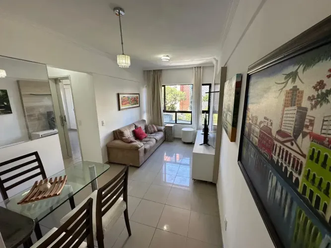 Apartamento com 2 quartos sendo 1 suíte, lazer com piscina no Espinheiro. MOBILIADO