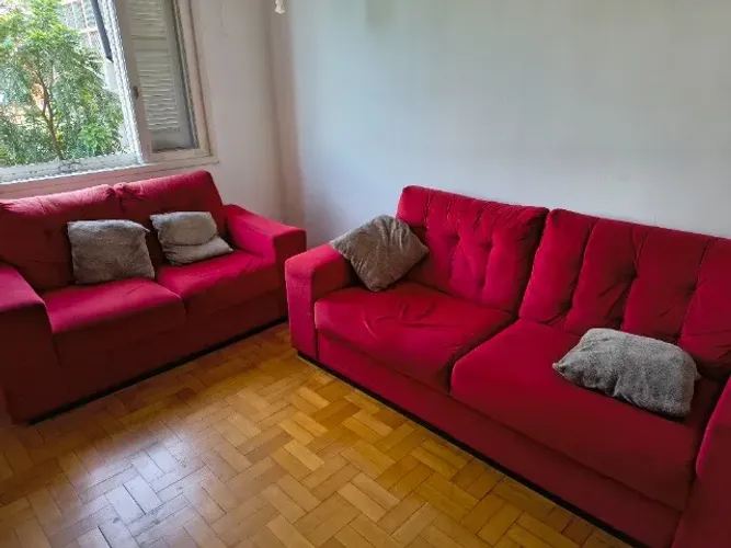 Conjunto sofá 2 e 3 lugares