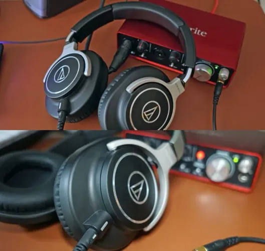 Fone Áudio Technica M50x - Ath m50x - caixa aberta 