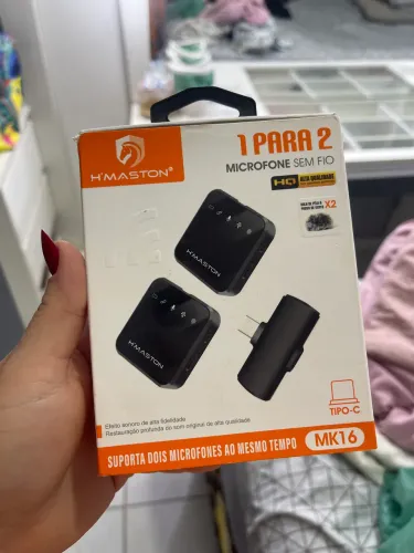 Microfone de capela sem fio Tipo C 
