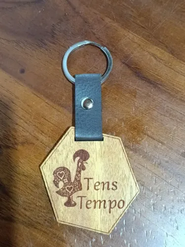 Chaveiros personalizado em madeira Nobre com gravação a laser