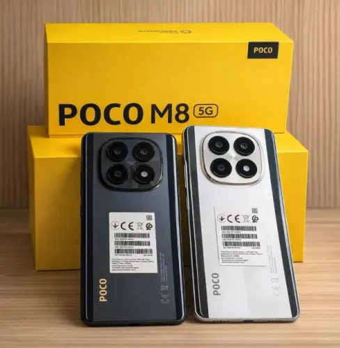 POCO M8 5G 256/8GB PRETO SILVER global 6 meses de garantia