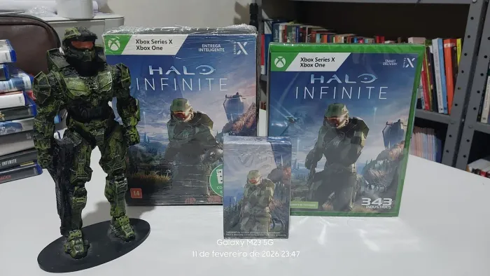 KIT HALO INFINITE - BOX lacrado + Boneco - XBOX Séries
