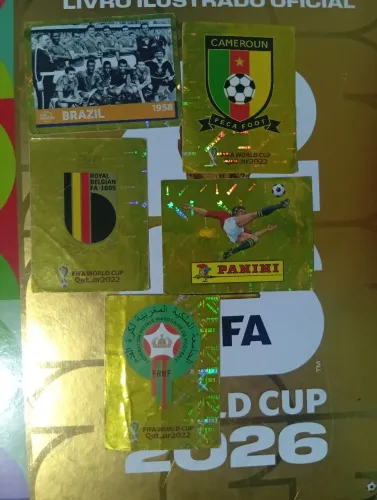 5 figurinhas douradas 2022 copa do mundo