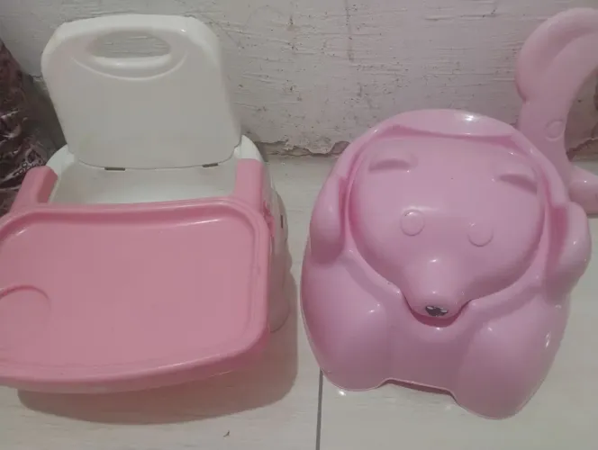 Cadeira alimentação+ pinico+ redutor de vaso infantil