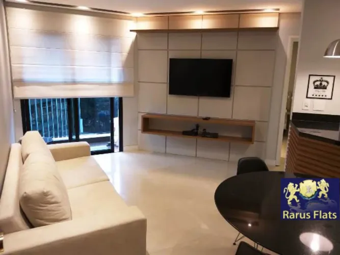 Flat com 1 Quarto para alugar, 40m² - Itaim Bibi