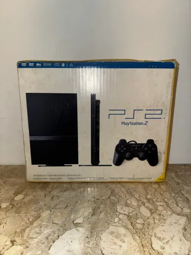 Console: Playstation 2 Slim Completo Caixa + Manual Ps2 - Sony Original