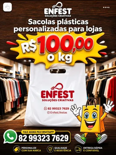 Sacolas personalizadas