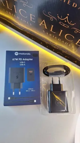 Carregador Motorola 67w Tipo C turbo