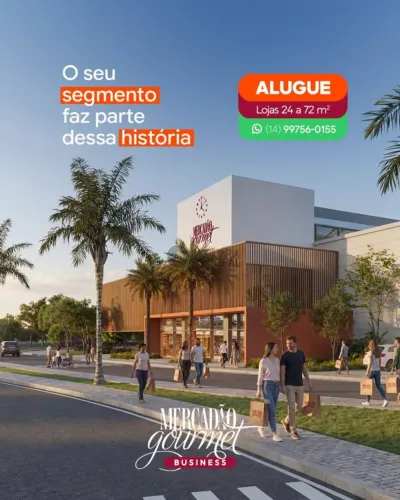MERCADÃO GOURMET - BOX DE 24 A 72M²