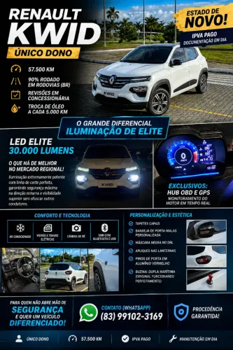 Renault Kwid Intense 1.0 Flex 12V 5P Mec. 2023