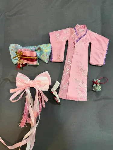 Roupa kimono gueixa boneca - Bratz/ blyth
