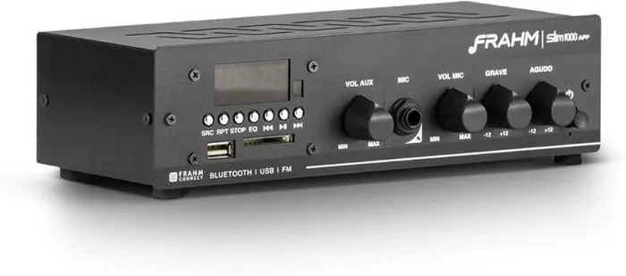 Caixa de teto + amplificador para som ambiente