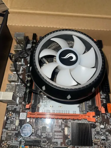 Placa mãe + processador 