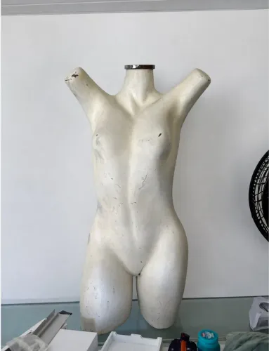 Manequim meio corpo feminino 