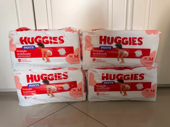 Fraldas Huggies Pants Proteção Acolchoada - Tamanho M