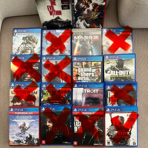 R$ 55 cada - Jogos PlayStation 4 PS4