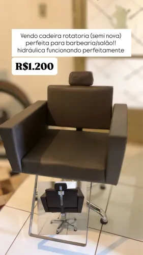 CADEIRA PARA BARBEARIA/SALÃO