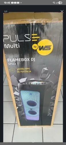 Caixa amplificado pulse 5000w novo