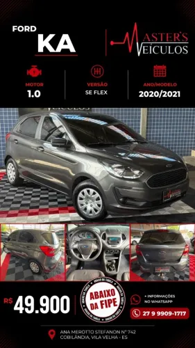 Ford KA 1.0 Se/se Plus Tivct Flex 5P 2021