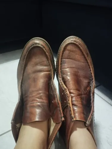 mocassim masculino de couro legítimo, da marca Zara