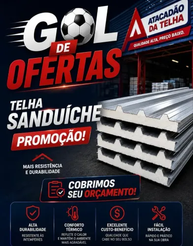 TELHA SANDUÍCHE PROMOÇÃO