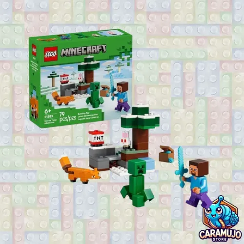 NOVO! Lego Minecraft - Aventura do Steve na Taiga (#21583)