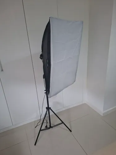 Kit softbox tripé pra gravação