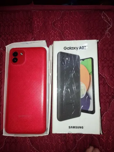 Vendo celular A03 com capa e película 