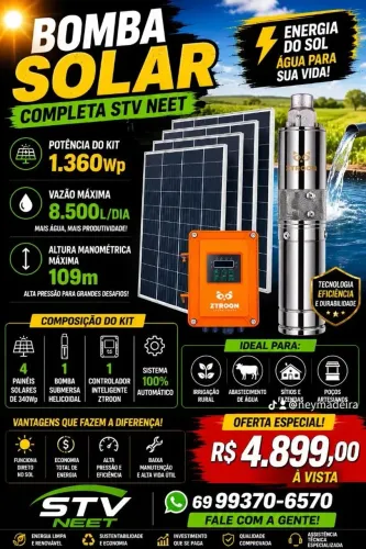 Kit bomba solar