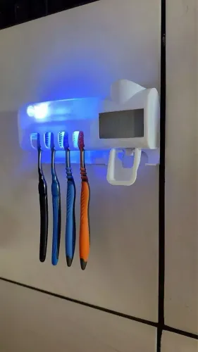 Suporte/Esterilizador de Escova Portátil