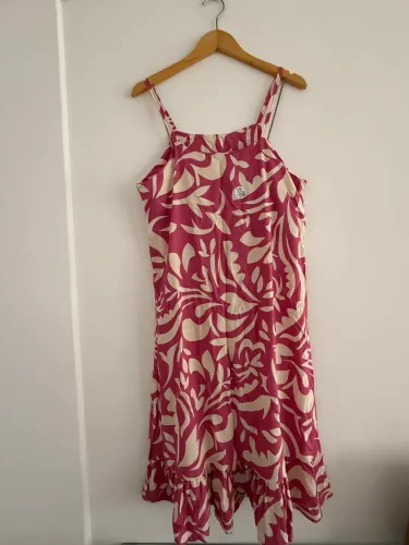 Vestido estampado GG 100% viscose