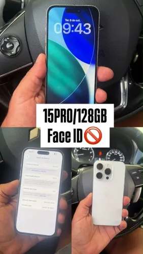 iPhone 15 pro 128gb Face ID não tá funcionando 