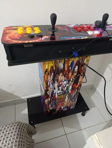 SUPER FLIPERAMA PORTÁTIL 12MIL JOGOS + MESA DE SUPORTE 