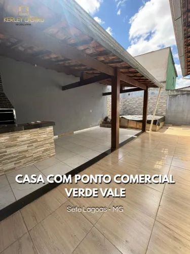 ALUGO CASA COM PONTO COMERCIAL NO BAIRRO VERDE VALE - Sete Lagoas, MG!