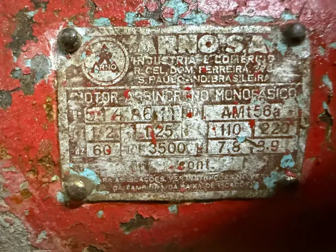 Motor Arno 1/2 CV Monofásico