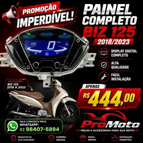 PAINEL COMPLETO BIZ 125 18/23 NOVO