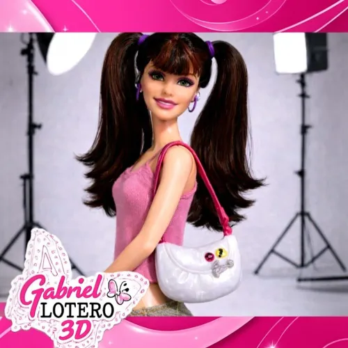 Bolsa para a boneca Courtney do filme Diario da Barbie - impressão 3D